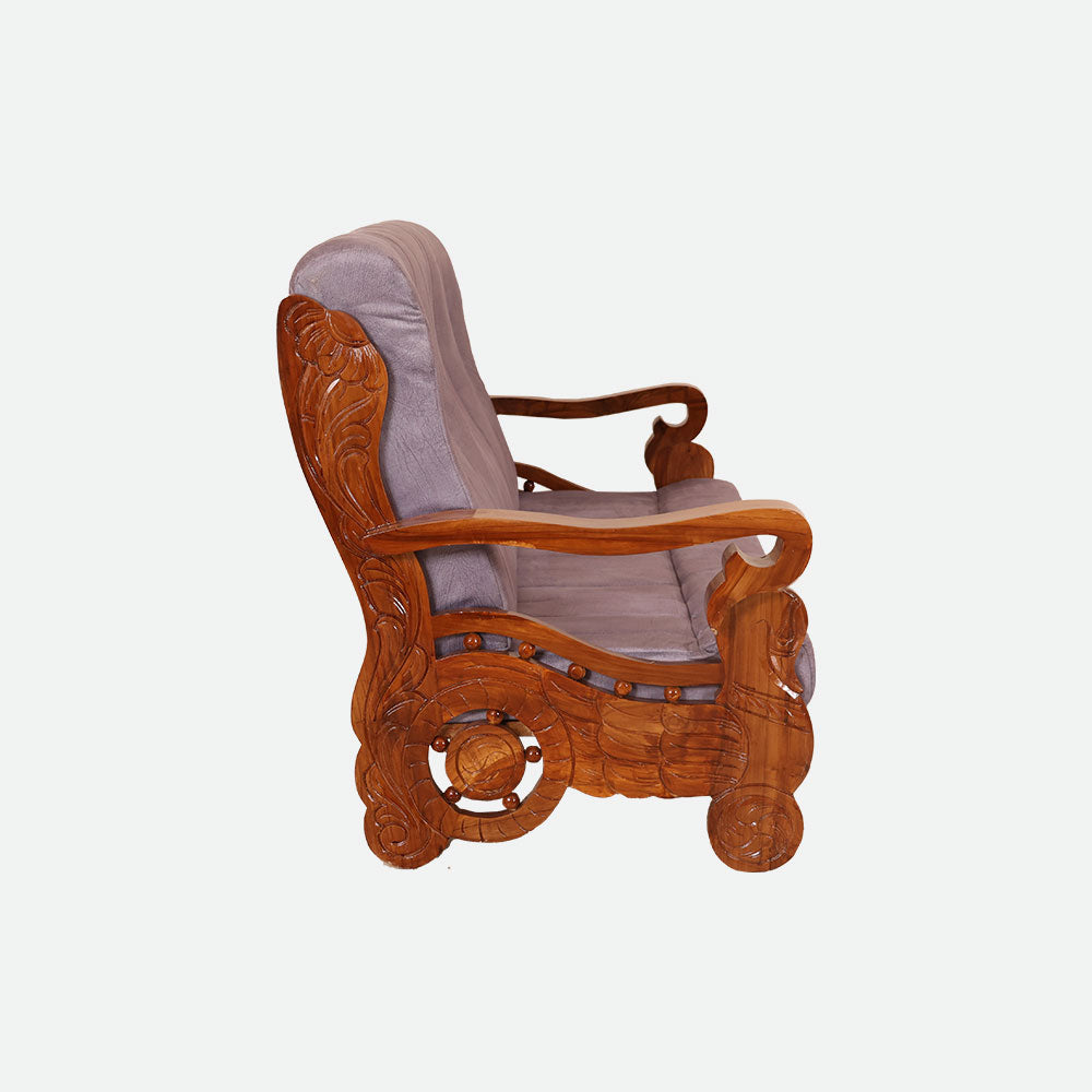 MAARK WOODEN SOFA SET (3+1+1) S-19 WCF