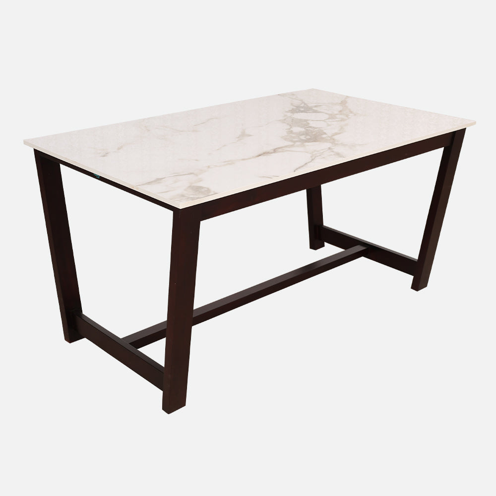 MAARK MARBLE TOP 4 SEATER DINING SET 5*3 (1+2+BENCH) OODI CARE TT