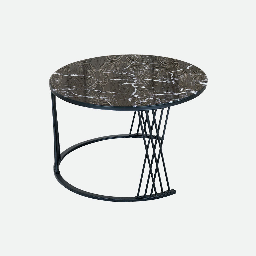 MAARK MARBLE TOP COFFEE TABLE SET BLC-7 HT