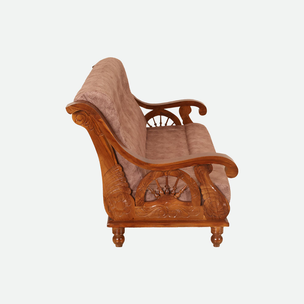 MAARK WOODEN SOFA SET (3+1+1) S-21 WCF