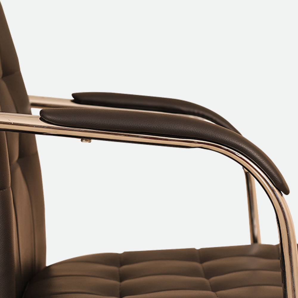 MAARK VISITOR CHAIR 637-4 BLACK COLOUR HT