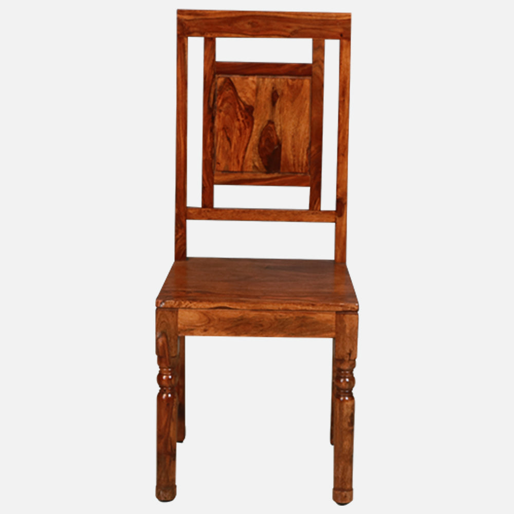 MAARK SHEESHAM WOOD 4 SEATER DINING SET (5*3) 1102 NATURAL FINISH SV