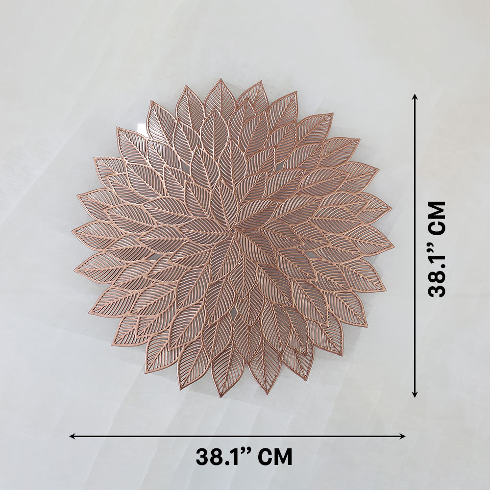 MAARK LEATHER PLACE MAT ROUND CC