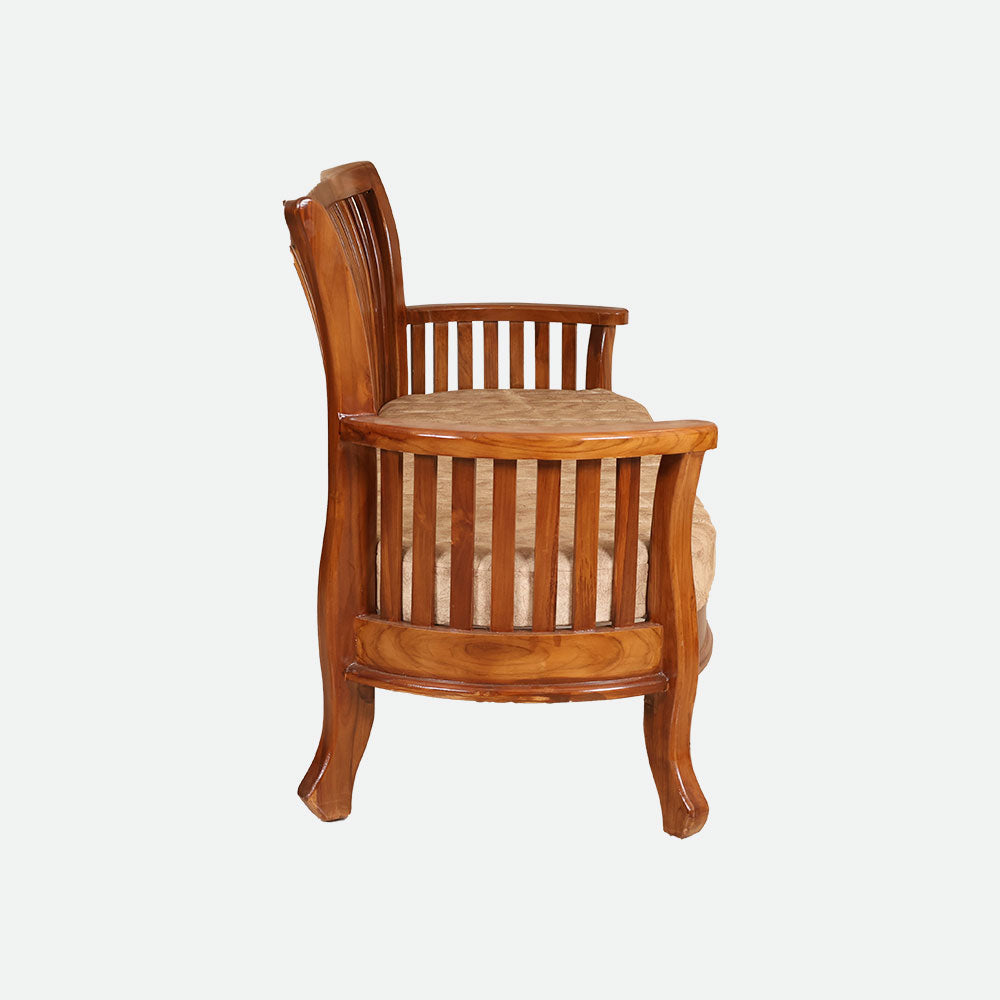 MAARK WOODEN SOFA SET (3+1+1) S-45 WCF