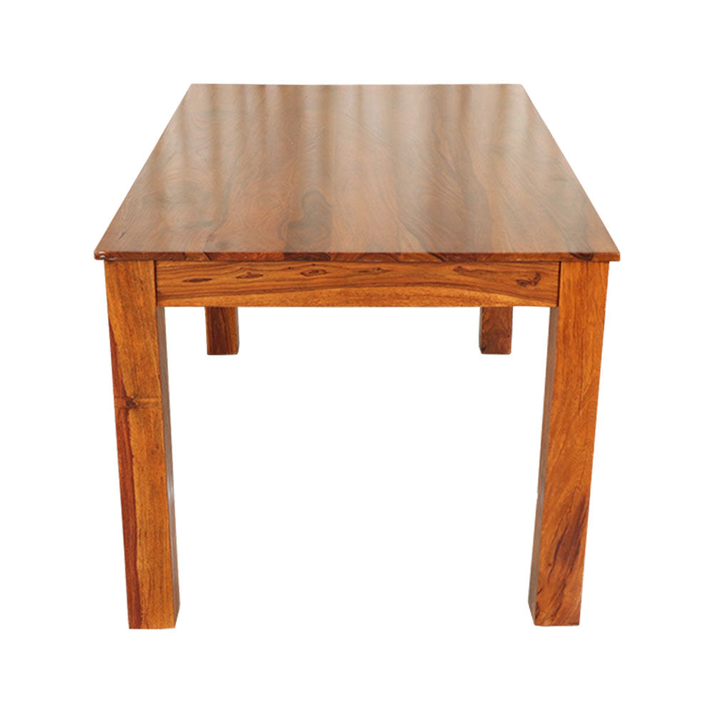 MAARK SHEESHAM WOOD 6SEATER DINING SET (5.25*3) 1105 NATURAL FINISH SV