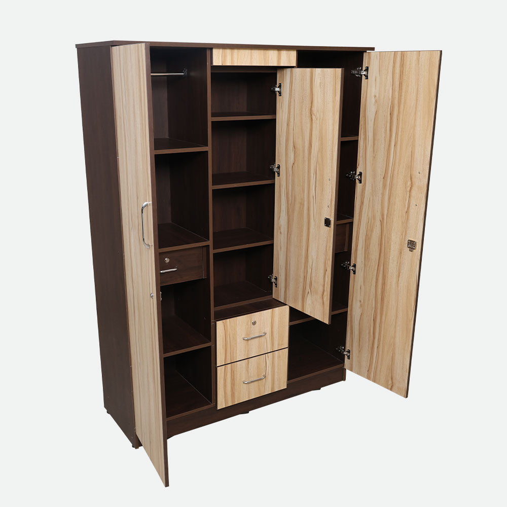 MAARK 3 DOOR WARDROBE TF WITH DRESSER