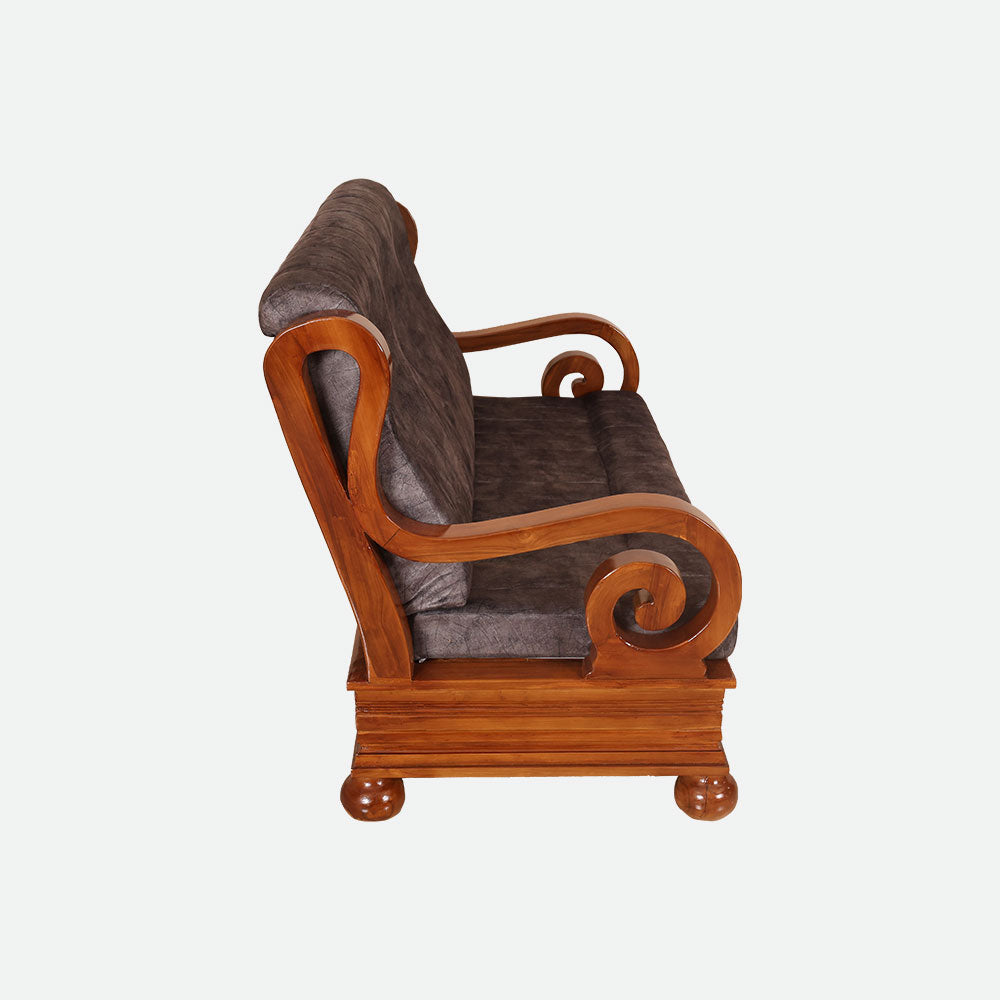 MAARK WOODEN SOFA SET (3+1+1) S-43 WCF