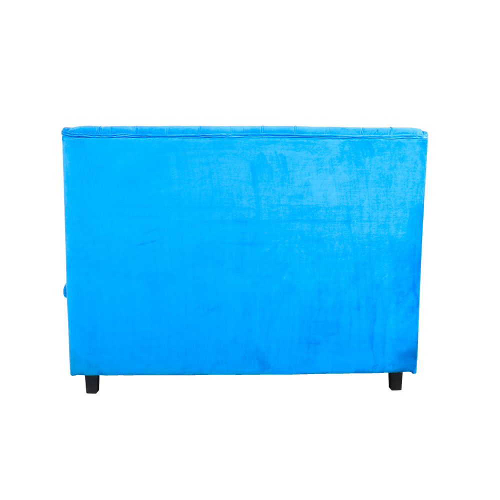 MAARK FABRIC THREE SEATER SOFA JANEEL BLUE COLOUR