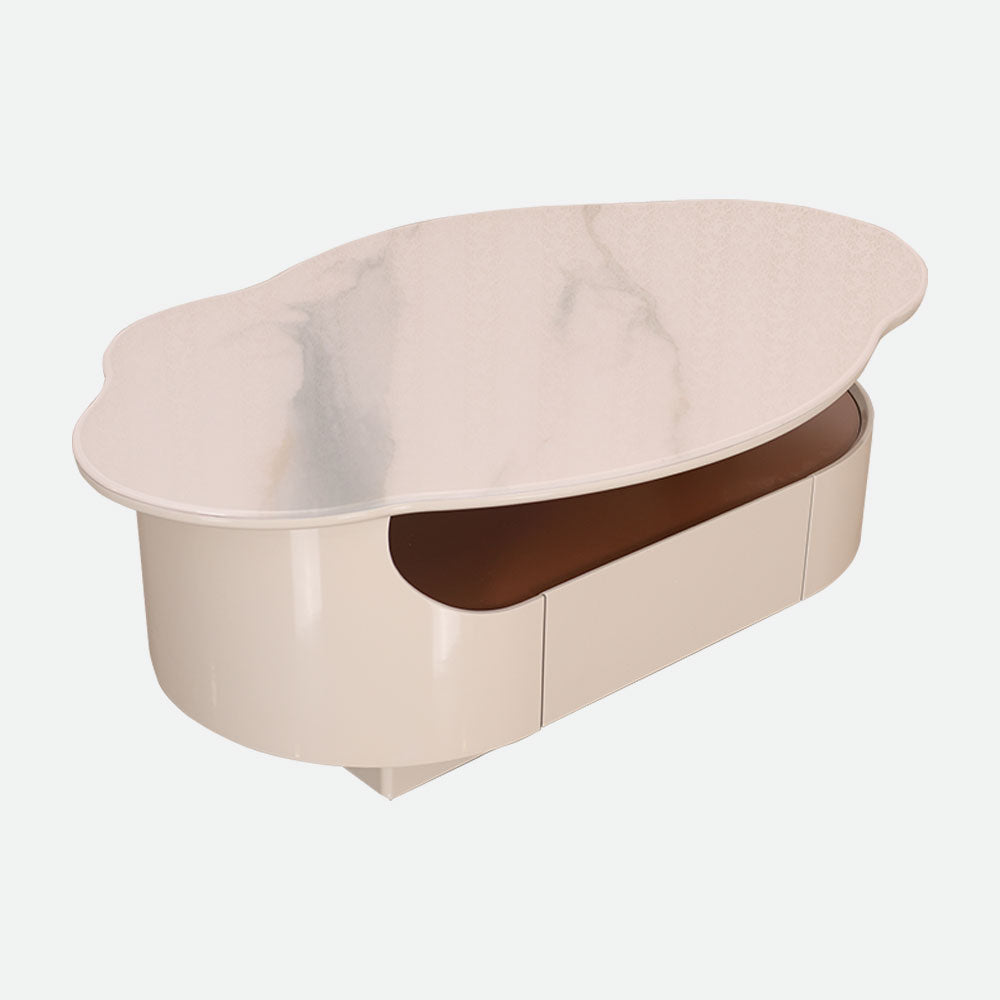 MAARK MARBLE TOP COFFEE TABLE 15 HT