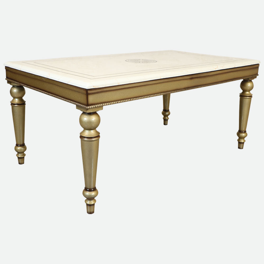 MAARK MARBLE TOP 6 SEATER DINING SET 6041 TD