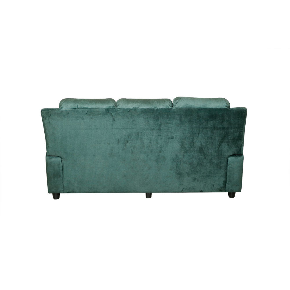 MAARK FABRIC THREE SEATER SOFA AMERICAN GREEN COLOUR