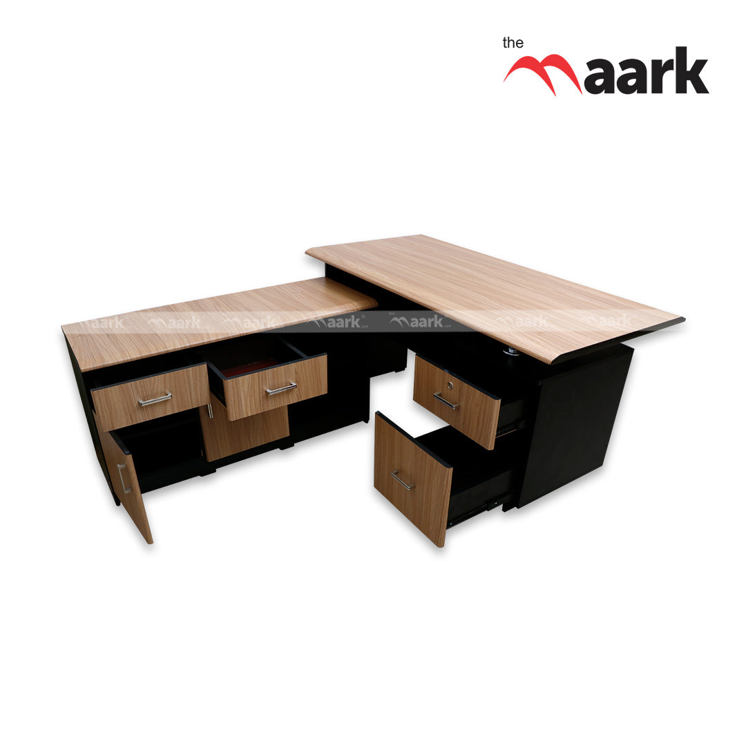 MAARK OFFICE TABLE 6 * 3 WITH SIDE UNIT