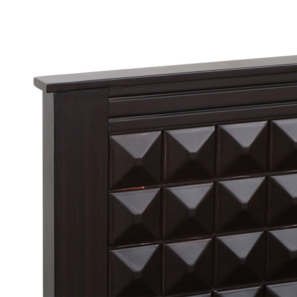 MAARK KING SIZE BED (6*6.25) GD DIAMOND WALNUT COLOUR