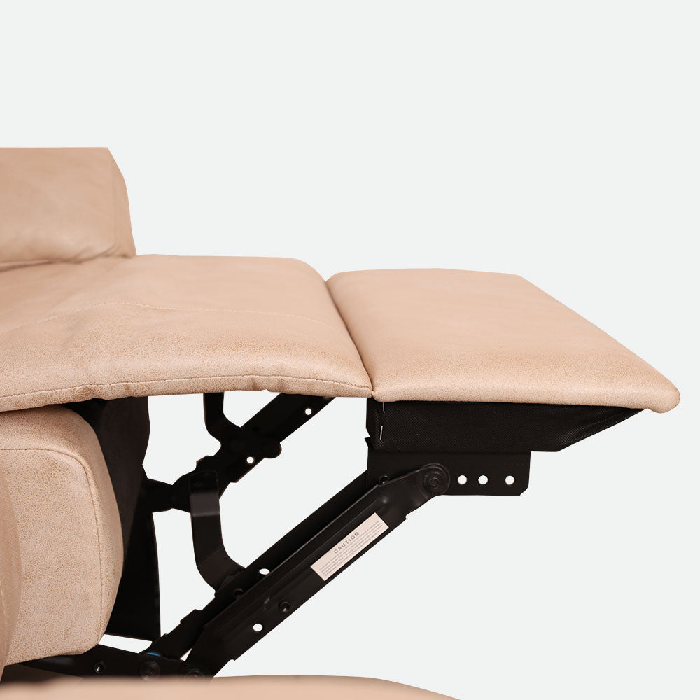 MAARK MANUAL RECLINER FABRIC SOFA SET (3R+1R+1R) S0123 WHITE COLOUR HT