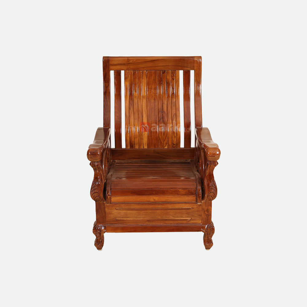 MAARK WOODEN SOFA SET (3+1+1) S-32 WCF