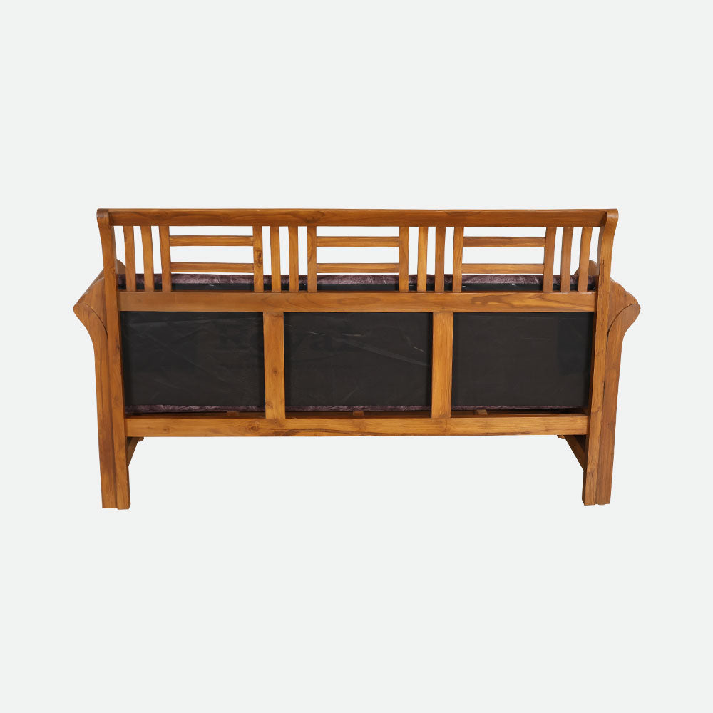 MAARK WOODEN SOFA SET (3+1+1) ORKID SADA