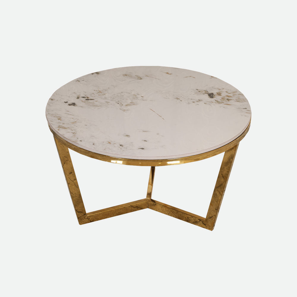 MAARK MARBLE TOP COFFEE TABLE SET CJ-05 HT