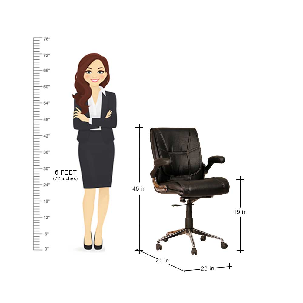 MAARK MEDIUM BACK OFFICE CHAIR 4030 BLACK COLOUR AS