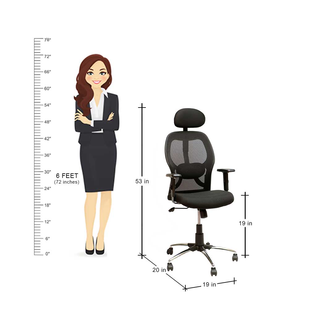 MAARK HIGH BACK OFFICE CHAIR APOLLO - MS 007 DH