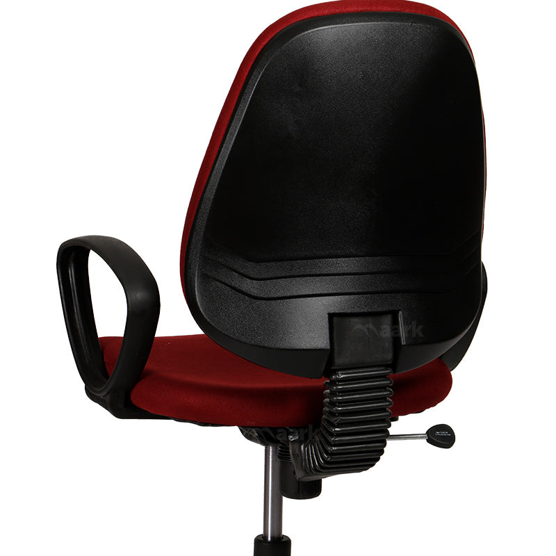 MAARK MEDIUM BACK OFFICE CHAIR WITH ABS MAROON COLOUR GF
