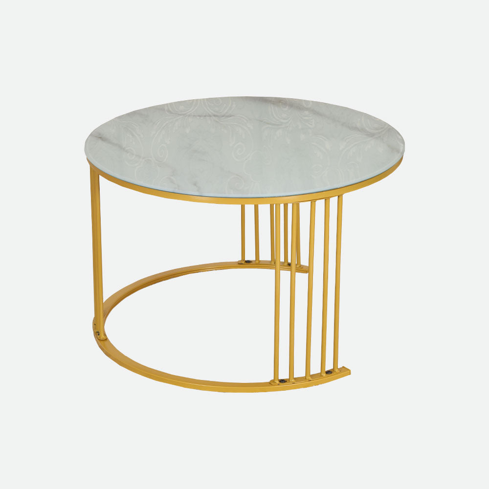 MAARK MARBLE TOP COFFEE TABLE SET BLC-20 HT