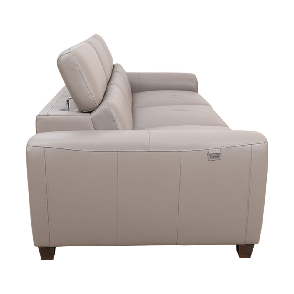 MAARK LEATHER SOFA SET (3+2) 6034 SMOKY GRAY ML