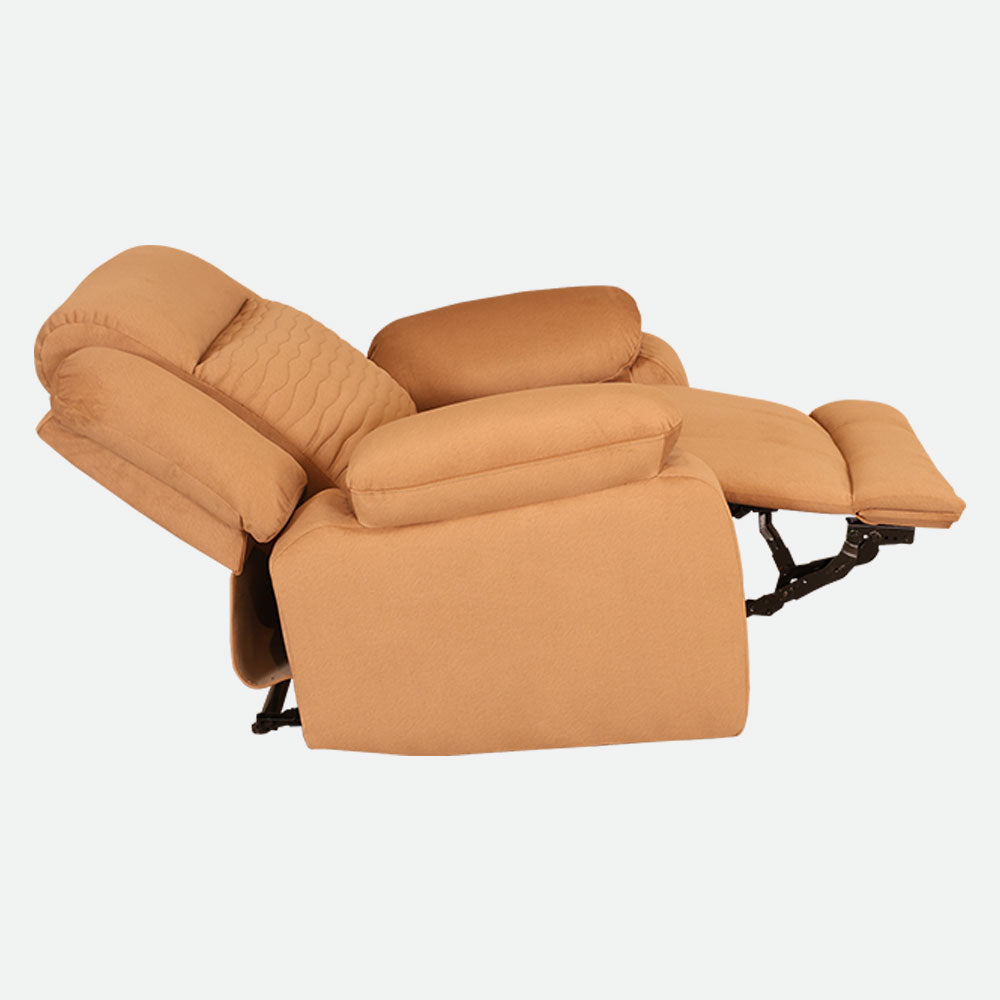 MAARK MANUAL RECLINER FABRIC SOFA SINGLE SEATER WAVE