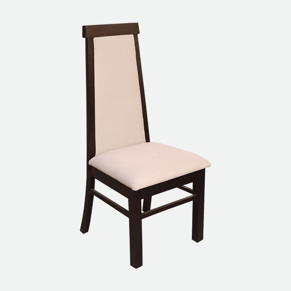MAARK GLASS TOP 6 SEATER DINING SET BENCHWALA WALNUT COLOUR