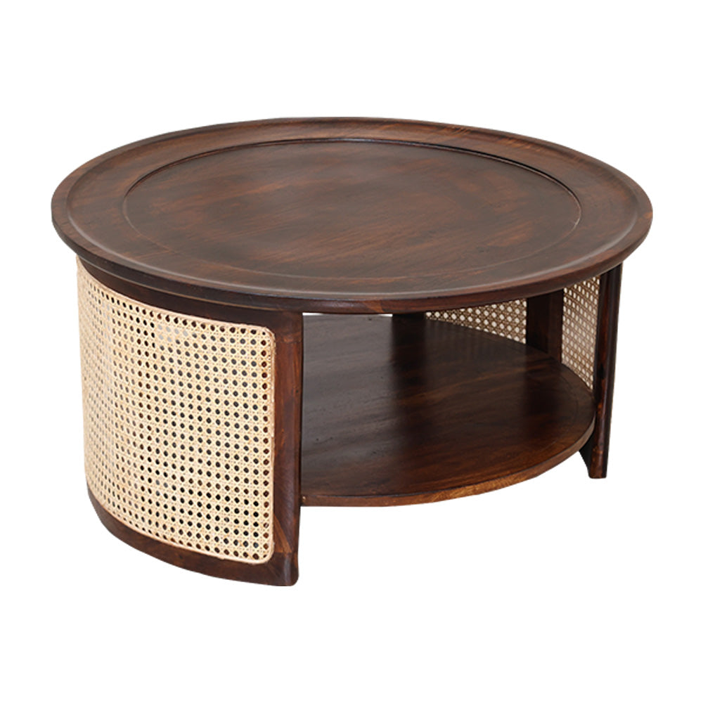 MAARK SHEESHAM WOOD SOFA SET WITH COFFEE TABLE (3+1+1) KENWOOD