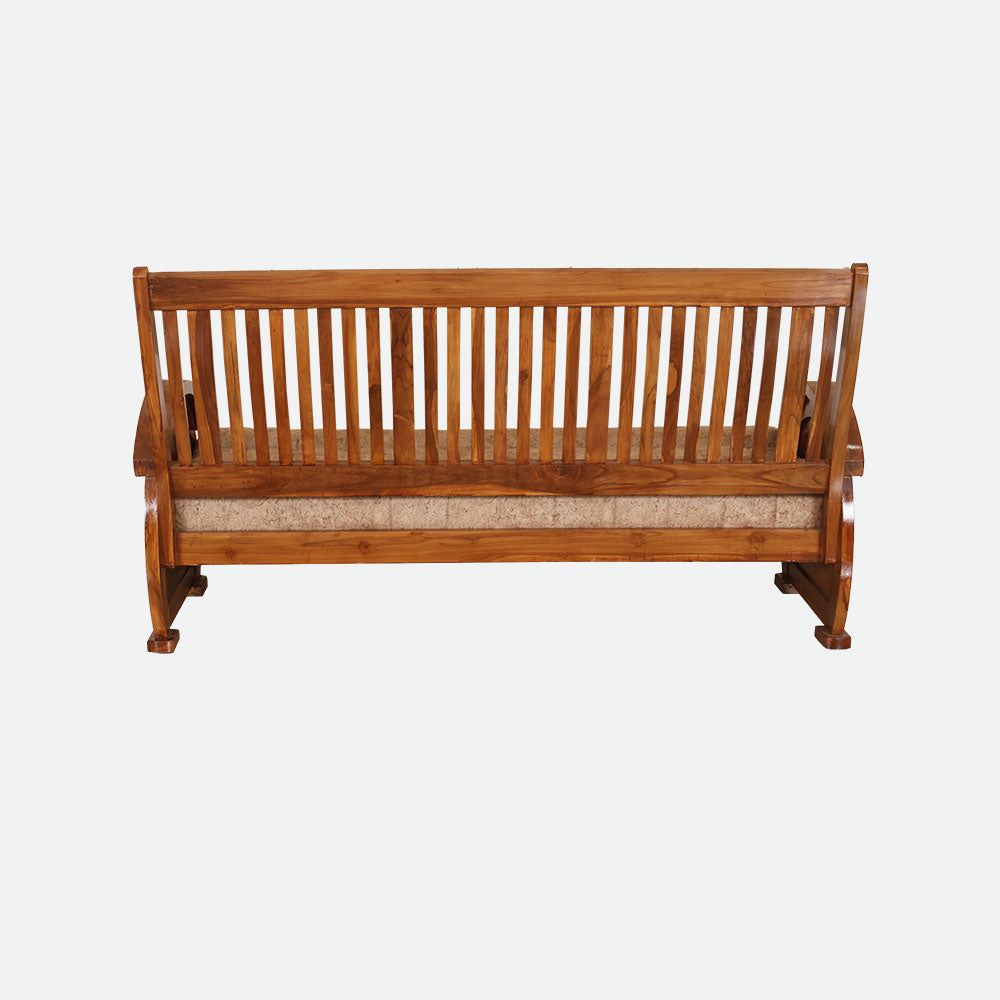 MAARK WOODEN SOFA SET (3+1+1) S-23 WCF