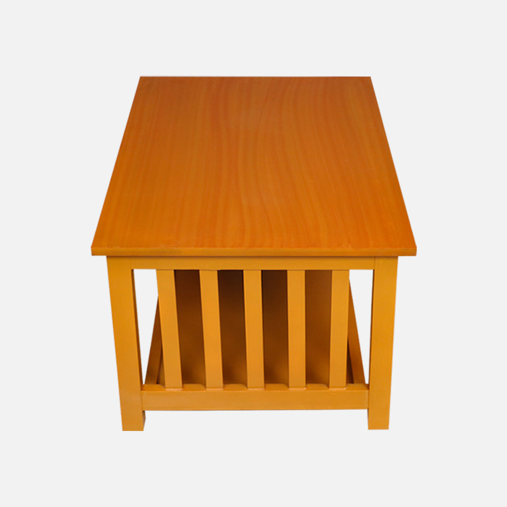 MAARK WOODEN FINISH M5 COFFEE TABLE TEAK COLOUR