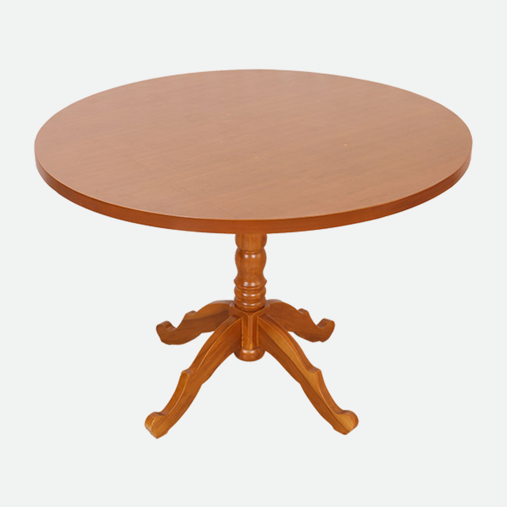 MAARK WOODEN TOP 4 SEATER DINING SET 4*4 ROUND MODEL CUSTOMIZED