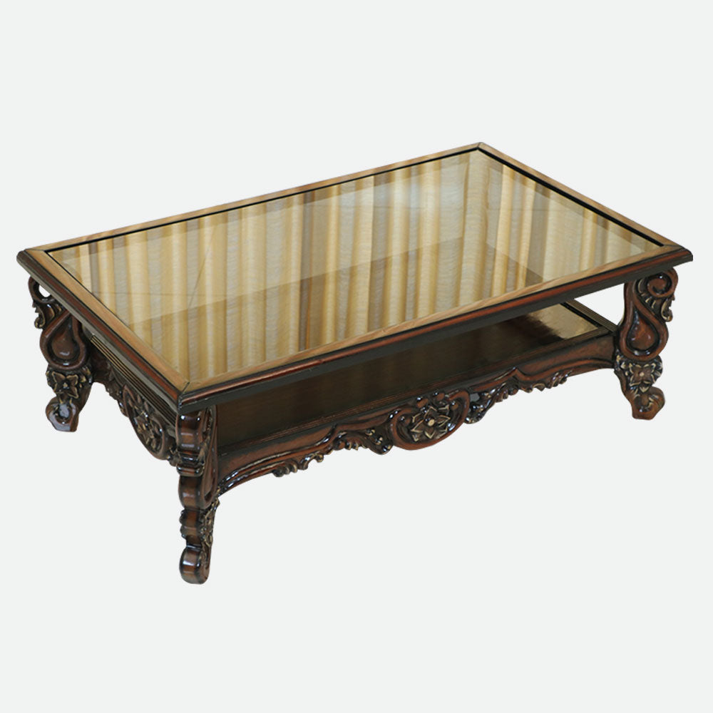 MAARK GLASS TOP COFFEE TABLE 008 TD