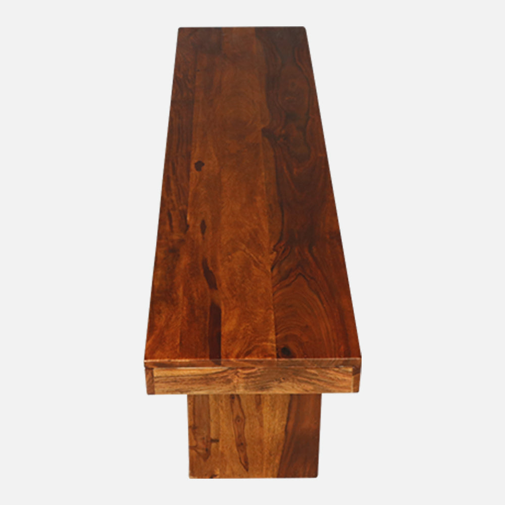 MAARK SHEESHAM WOOD DINING BENCH 7201 NATURAL FINISH SV