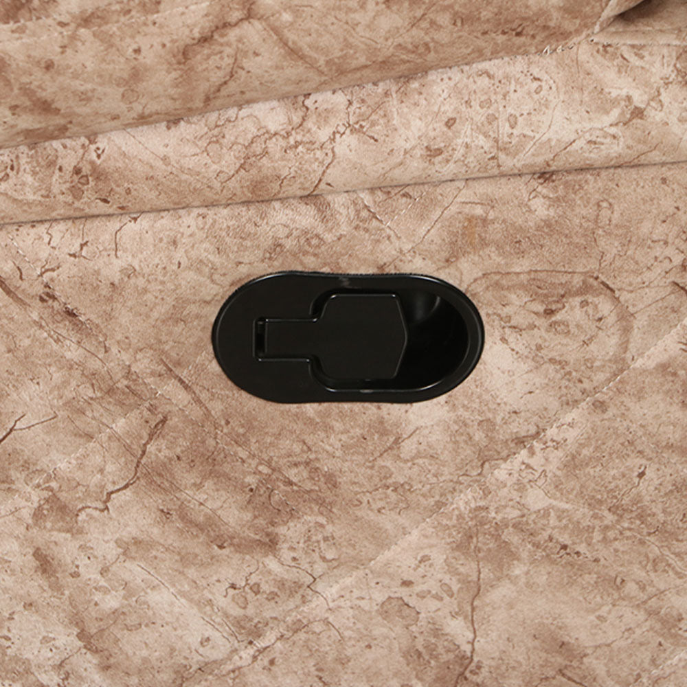 MAARK MANUAL RECLINER FABRIC SOFA SINGLE SEATER PISTHA WHITE COLOUR