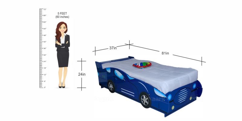 MAARK CHILDREN BED 203 BLUE CAR HT