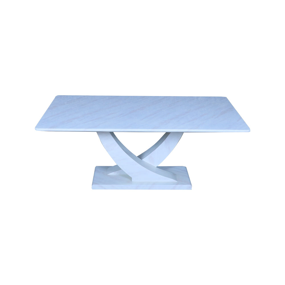 MAARK MARBLE TOP 6 SEATER DINING SET 1956-2207 HT