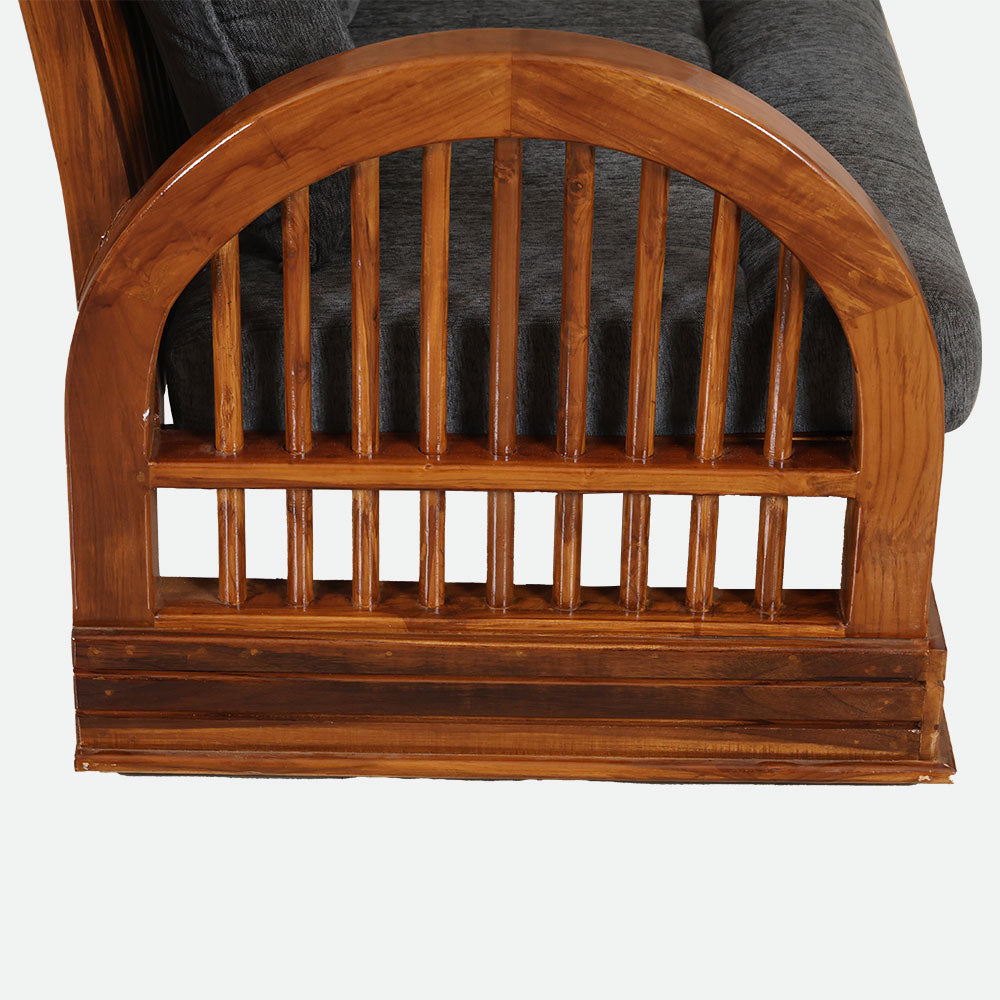 MAARK WOODEN SOFA SET (3+1+1) S-24 WCF