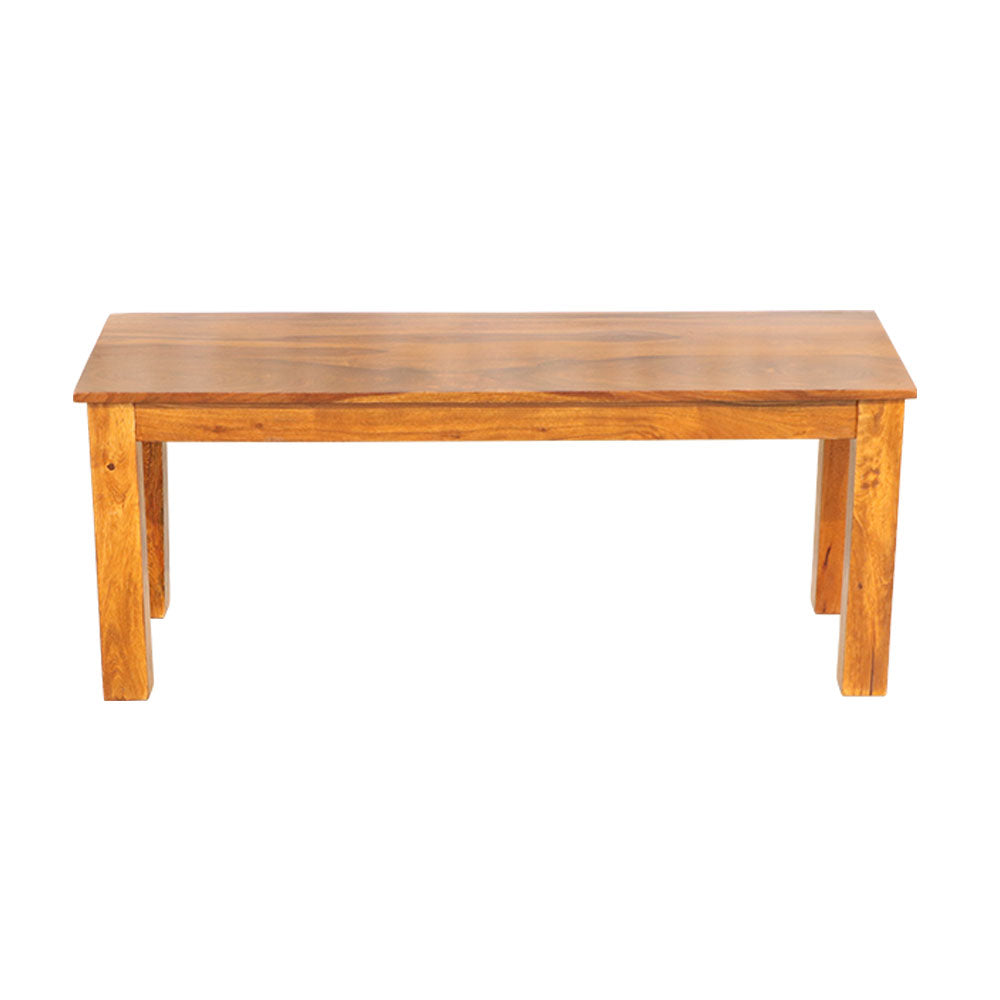 MAARK SHEESHAM WOOD 6SEATER DINING SET (5.25*3) 1105 NATURAL FINISH SV