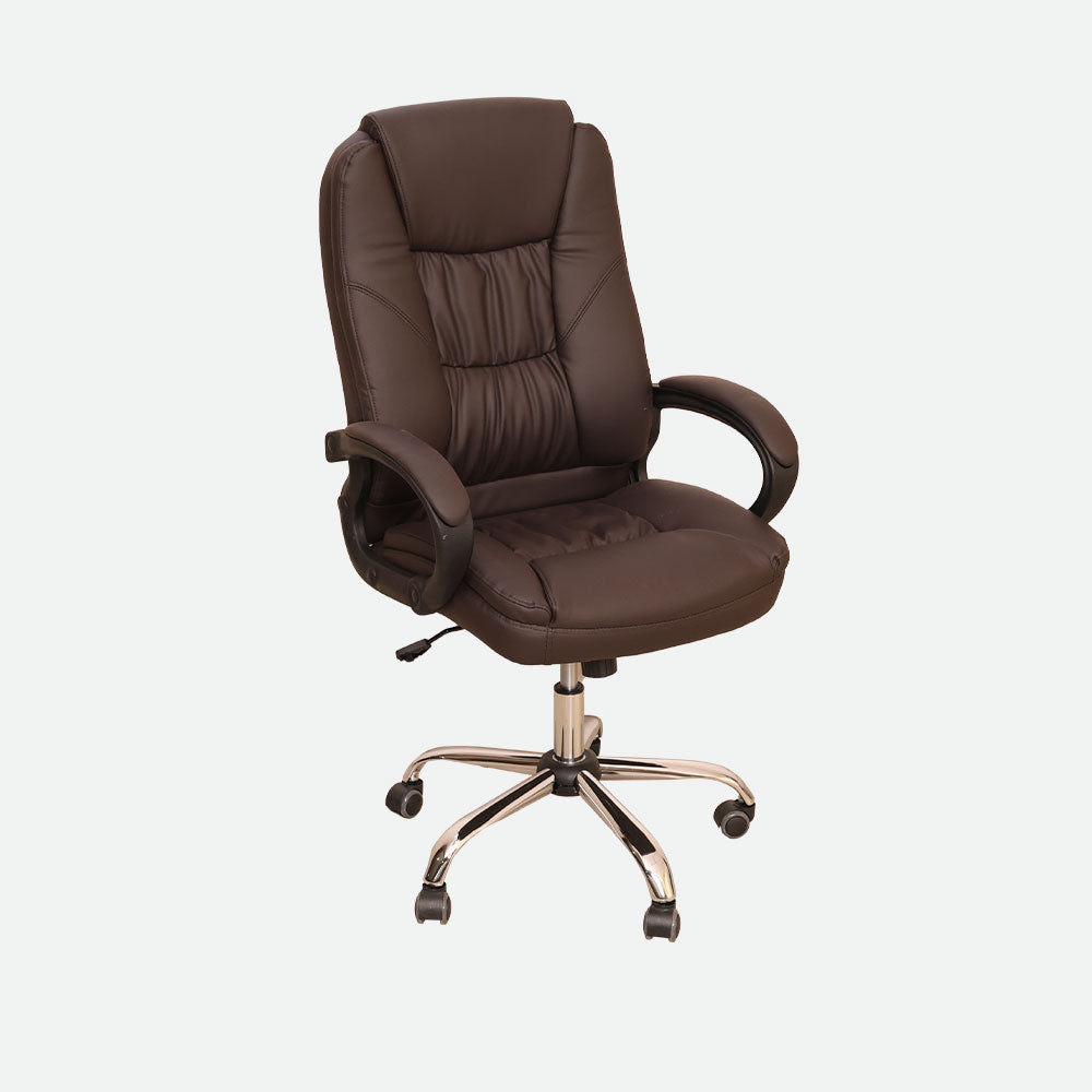 MAARK HIGH BACK OFFICE CHAIR ES 024 BROWN SS