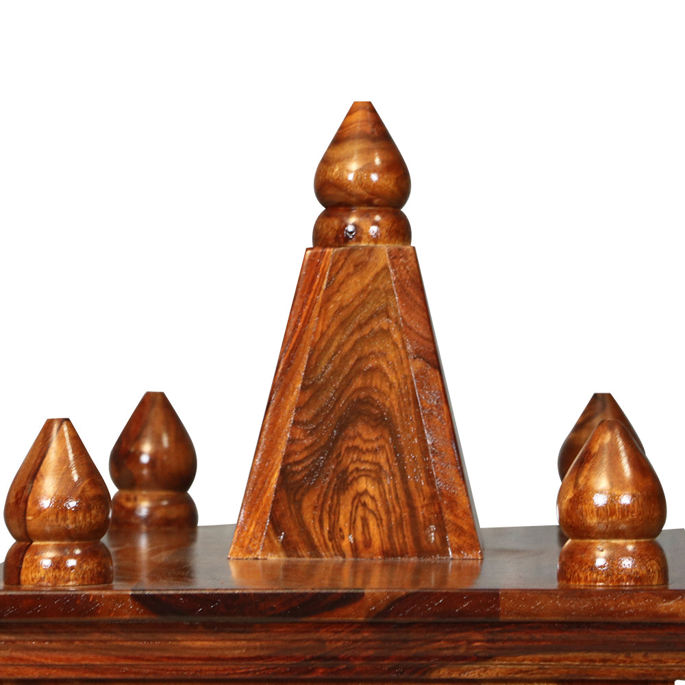 MAARK SHEESHAM WOOD POOJA RACK 1013 NATURAL FINISH SV