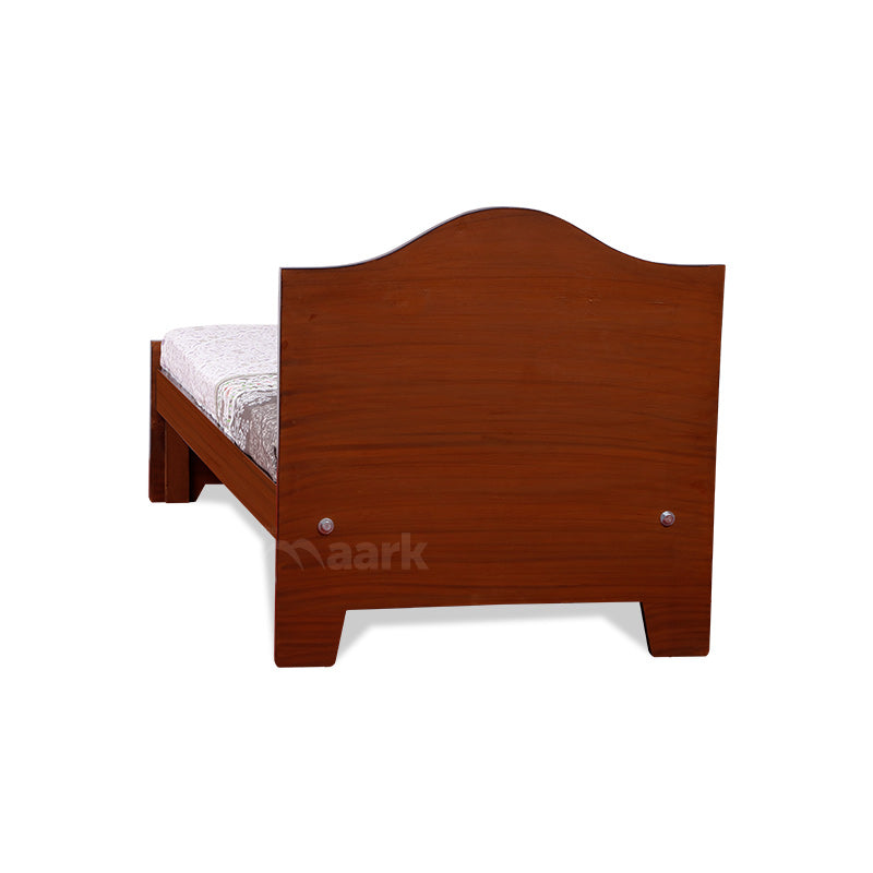 MAARK SINGLE BED (3*6.25) GD ARCH WALNUT COLOUR
