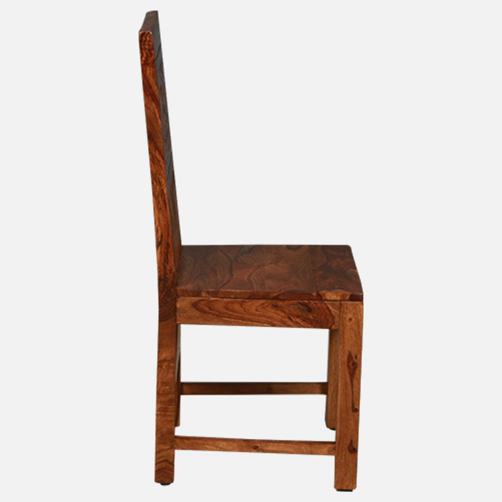 MAARK SHEESHAM WOOD 4 SEATER DINING SET (4.25*2.5) 1183 NATURAL FINISH SV