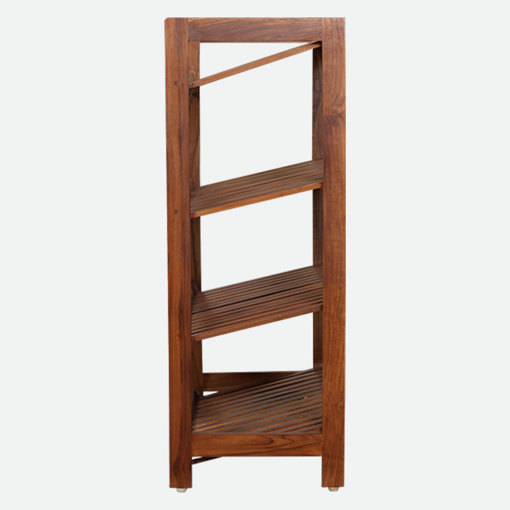 MAARK WOODEN CORNER STAND 4 LAYER 3 FEET VMG