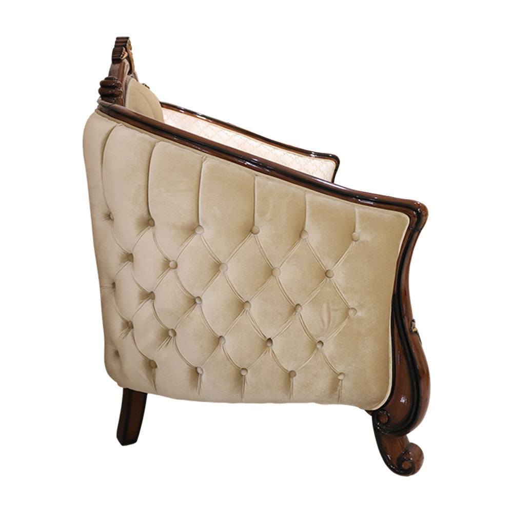 MAARK PALACE SOFA SET (3+2+2+1+1)WHITE GOLD BF