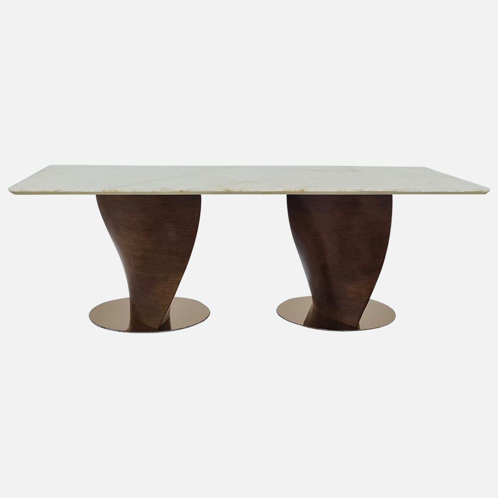 MAARK MARBLE TOP 8 SEATER DINING SET 1941-6059 HT