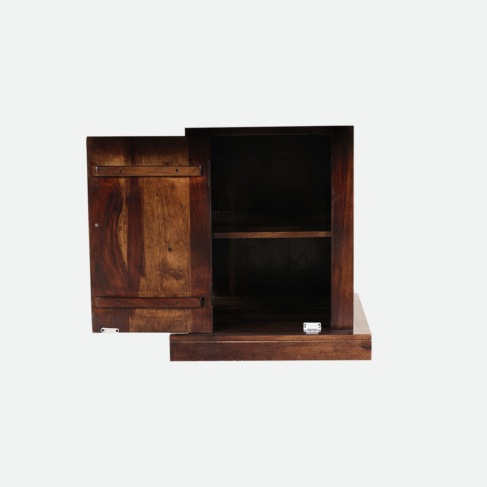 MAARK SHEESHAM WOOD 4 SEATER DINING SET (3.75*3.75) 1170 STONE FINISH SV