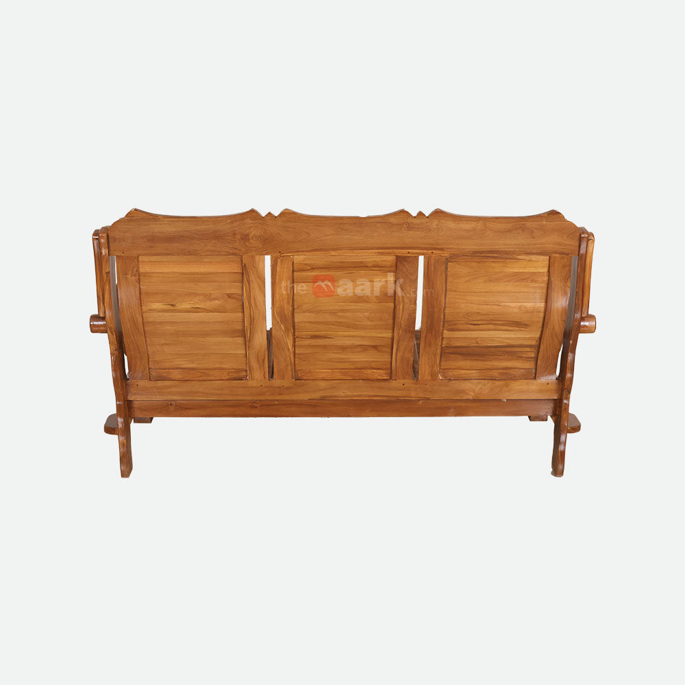 MAARK WOODEN SOFA SET (3+1+1) S-43-DRG WCF