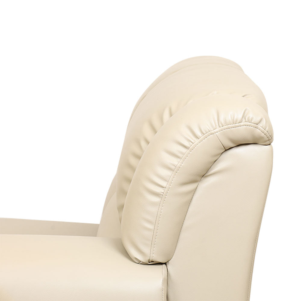 MAARK LEATHERETTE CORNER SOFA 5 SEATER DEMOS MOCHA COLOUR HT