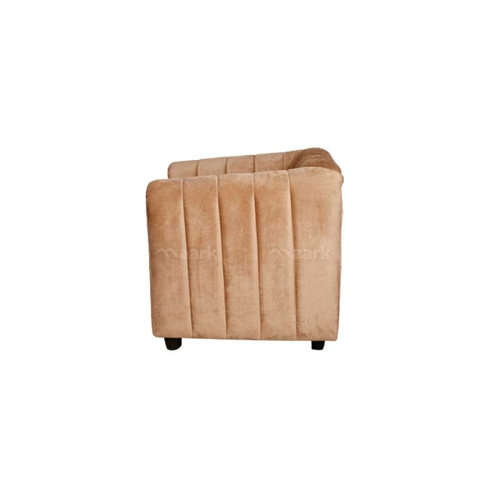 MAARK FABRIC SINGLE SEATER SOFA OPPO BROWN COLOUR